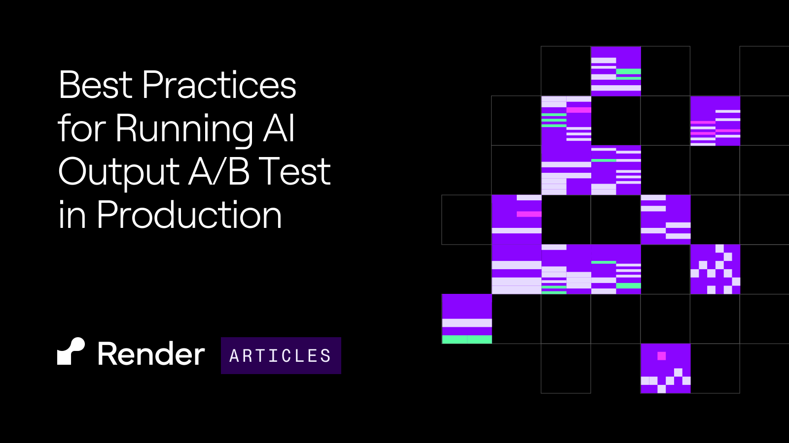 best practices for running AI output A/B test in production