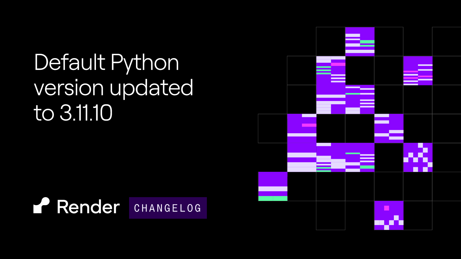 Default Python version updated to 3.11.10 | Render Changelog