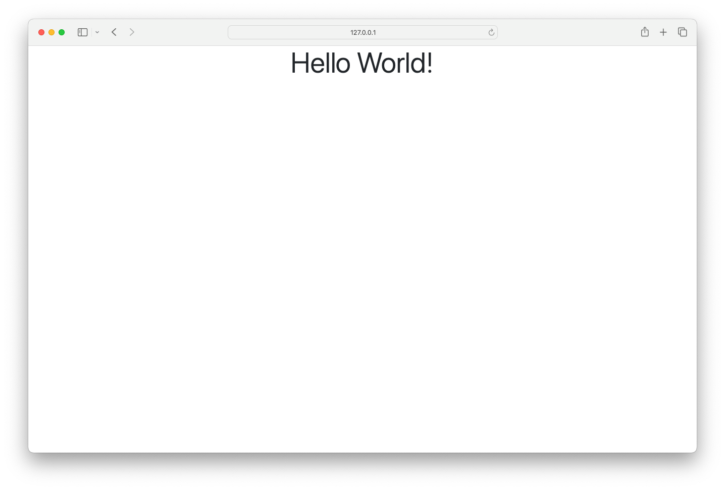 Rails Hello World