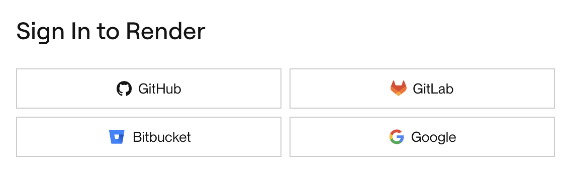 Logging in with your Git provider