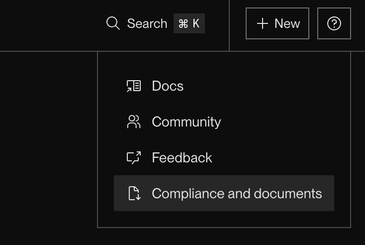 Link to Document Center in the Render Dashboard