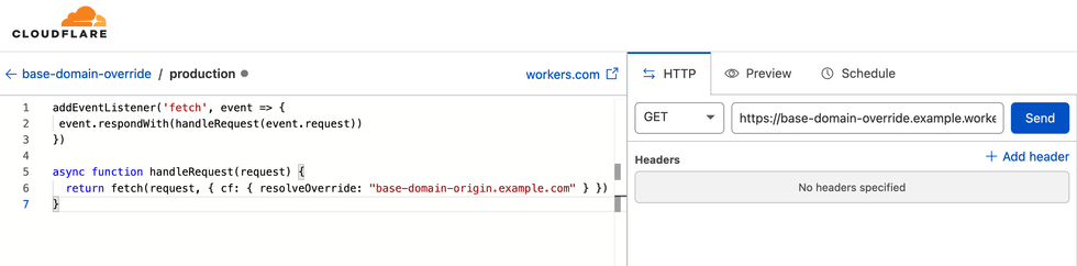 Cloudflare Worker Configuration