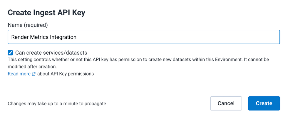 Creating a Honeycomb API key