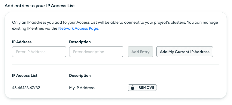 MongoDB Atlas IP