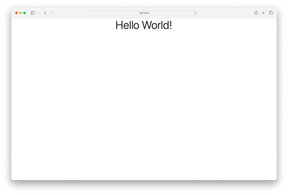 Rails Hello World