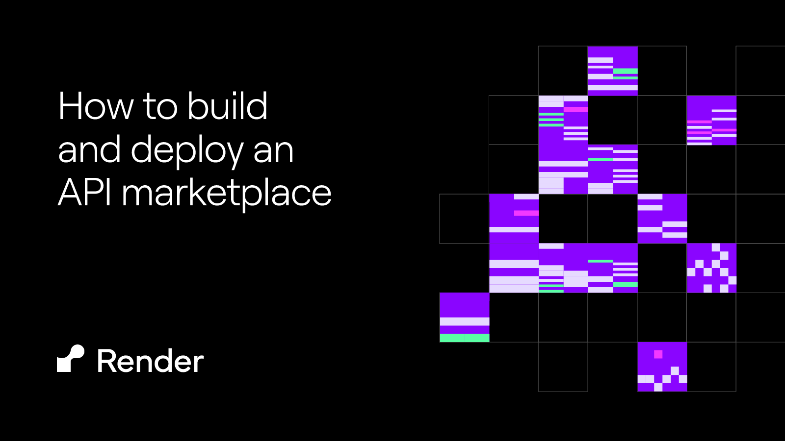 How to build and deploy an API marketplace