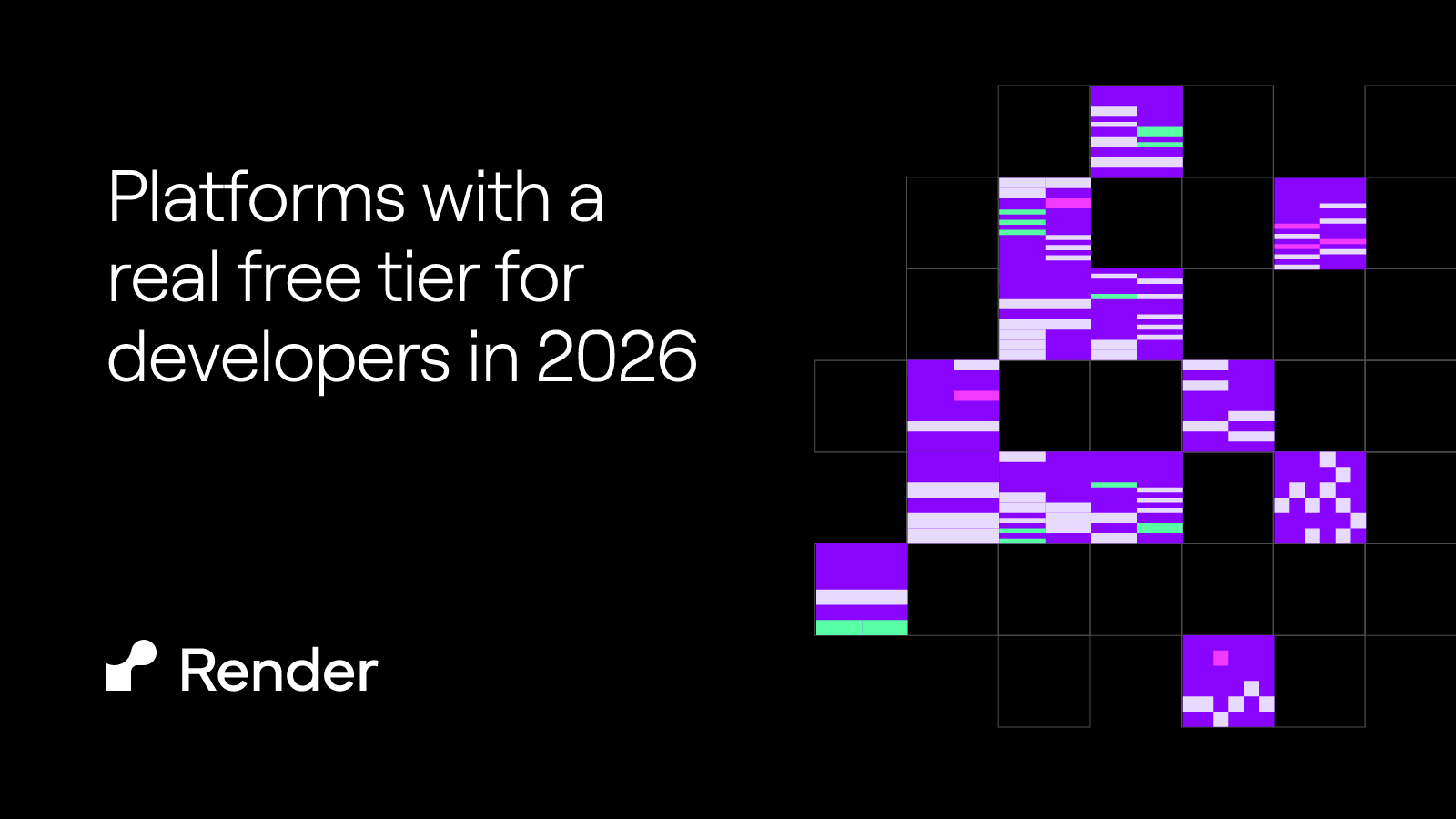 Platforms with a real free tier for developers in 2026