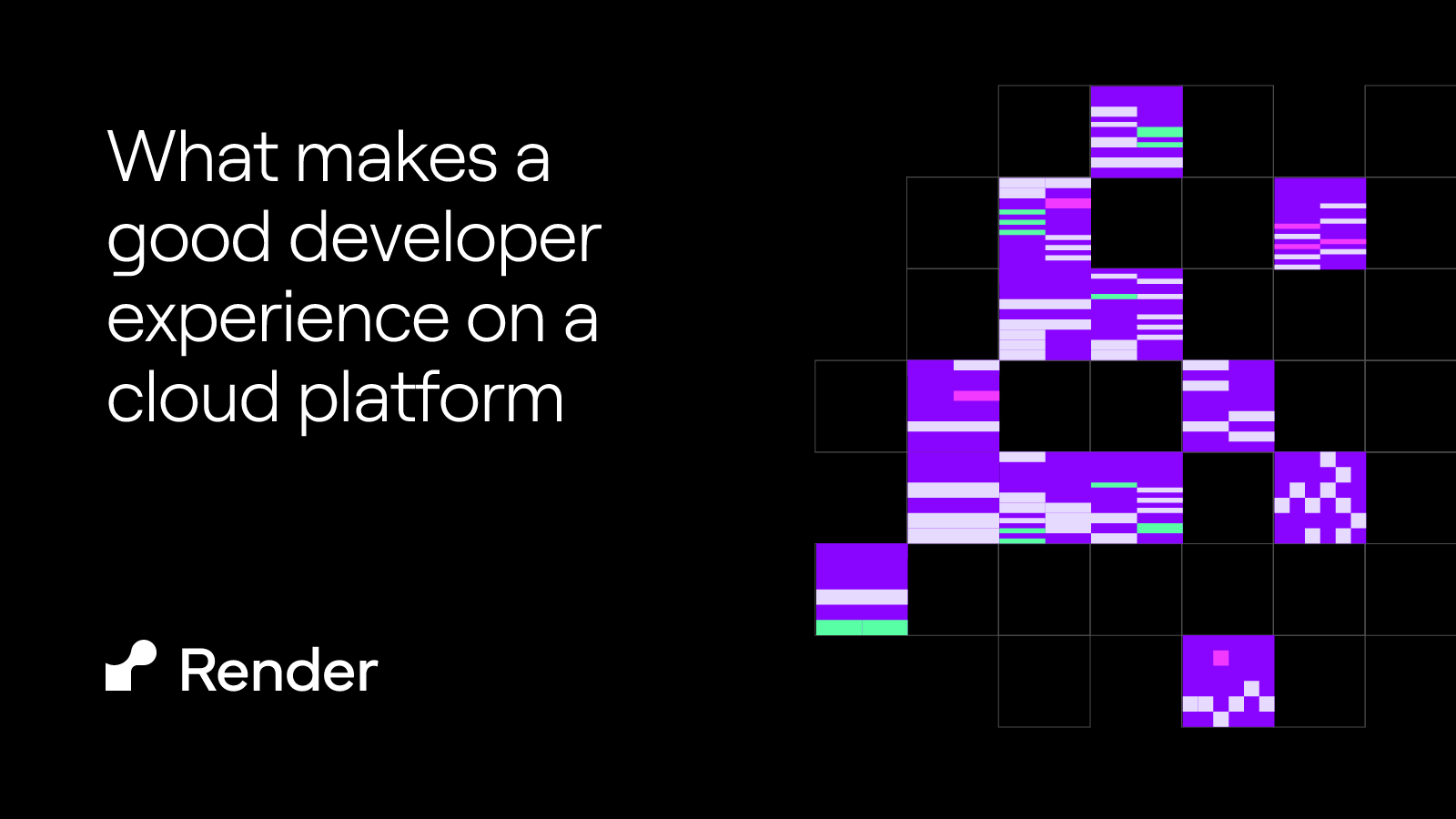 What makes a good developer experience on a cloud platform