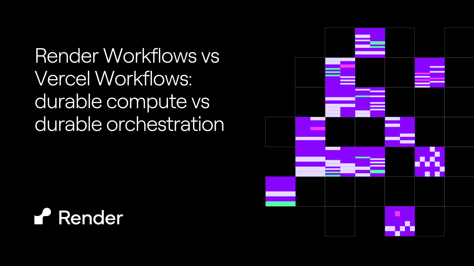 Render Workflows vs Vercel Workflows: durable compute vs durable orchestration