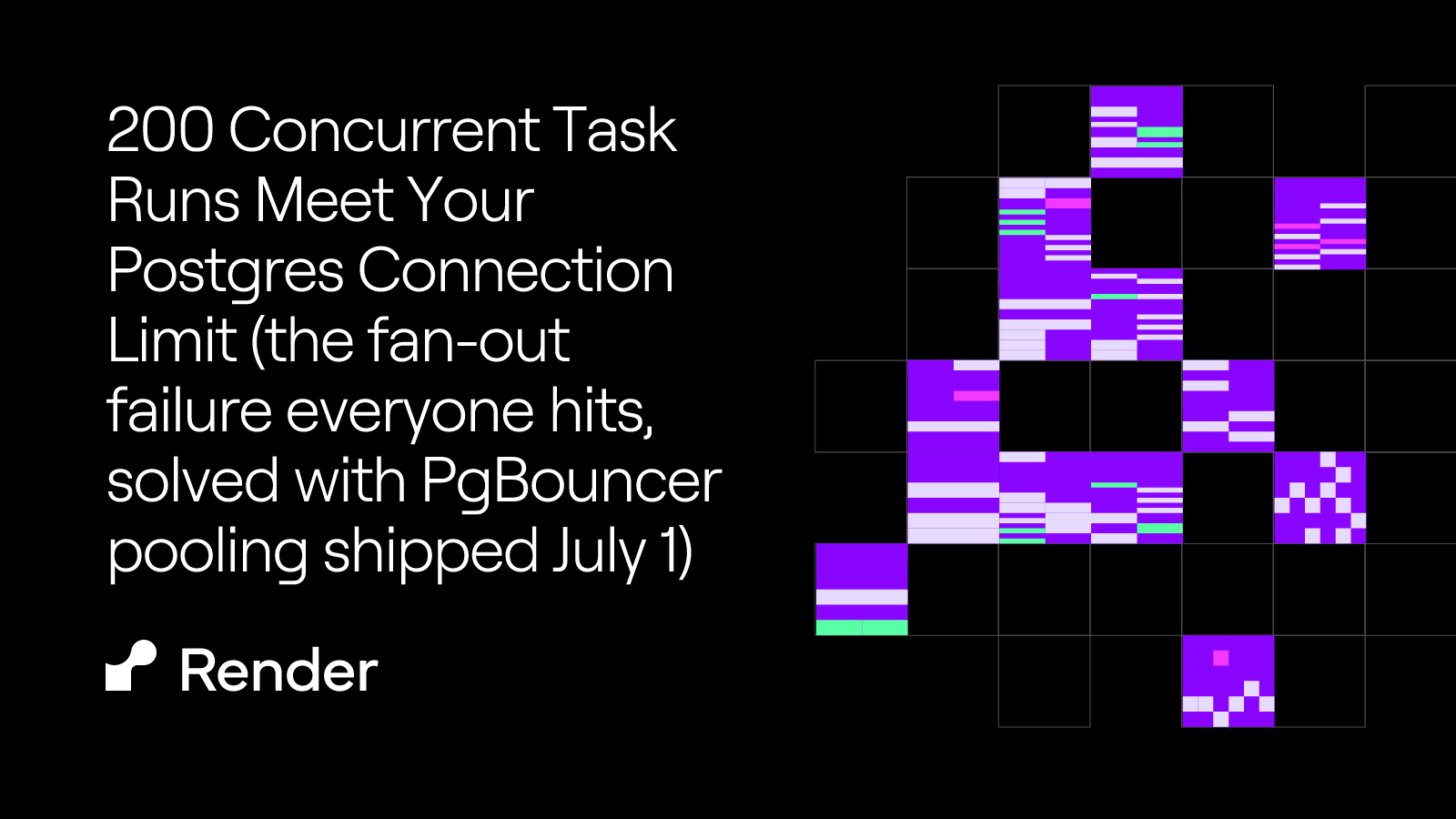 200 Concurrent Task Runs Meet Your Postgres Connection Limit (the fan-out failure everyone hits, solved with PgBouncer pooling shipped July 1)