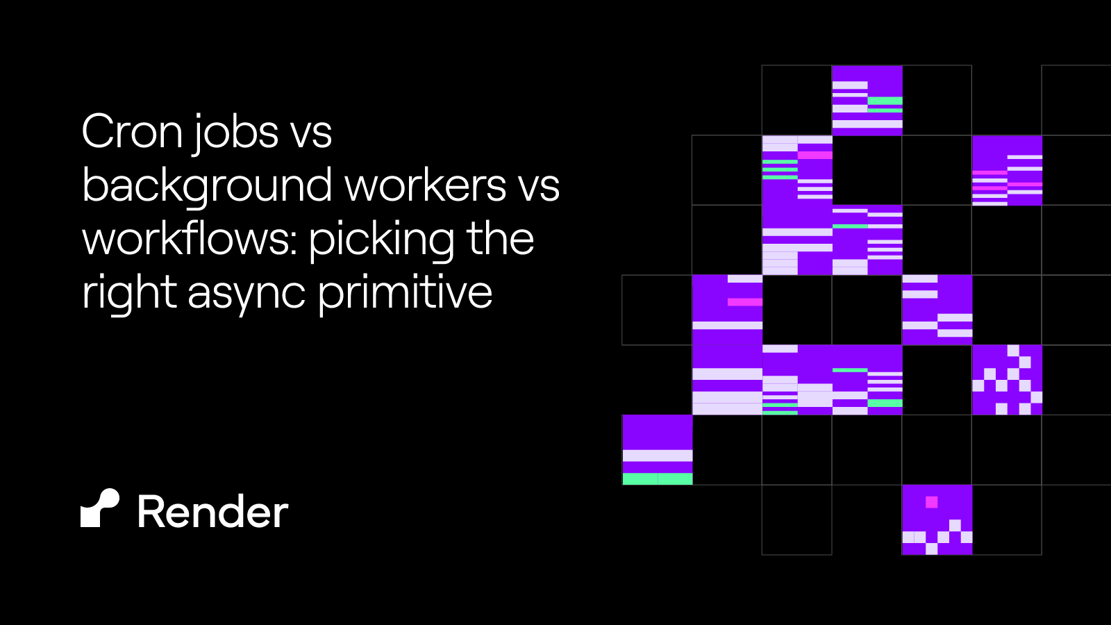 Cron jobs vs background workers vs workflows: picking the right async primitive