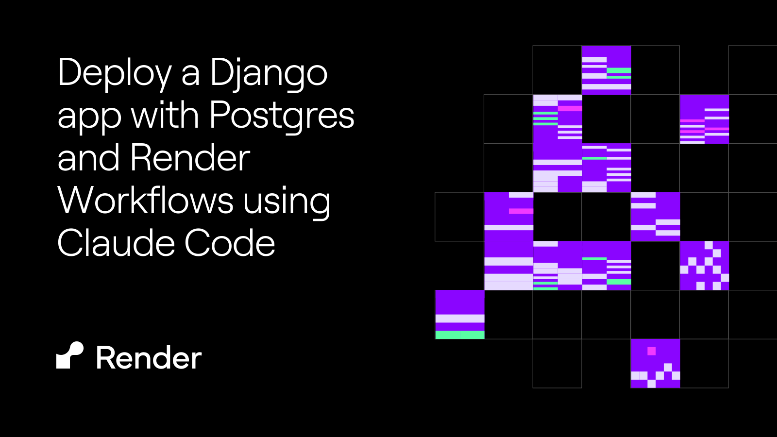 Deploy a Django app with Postgres and Render Workflows using Claude Code