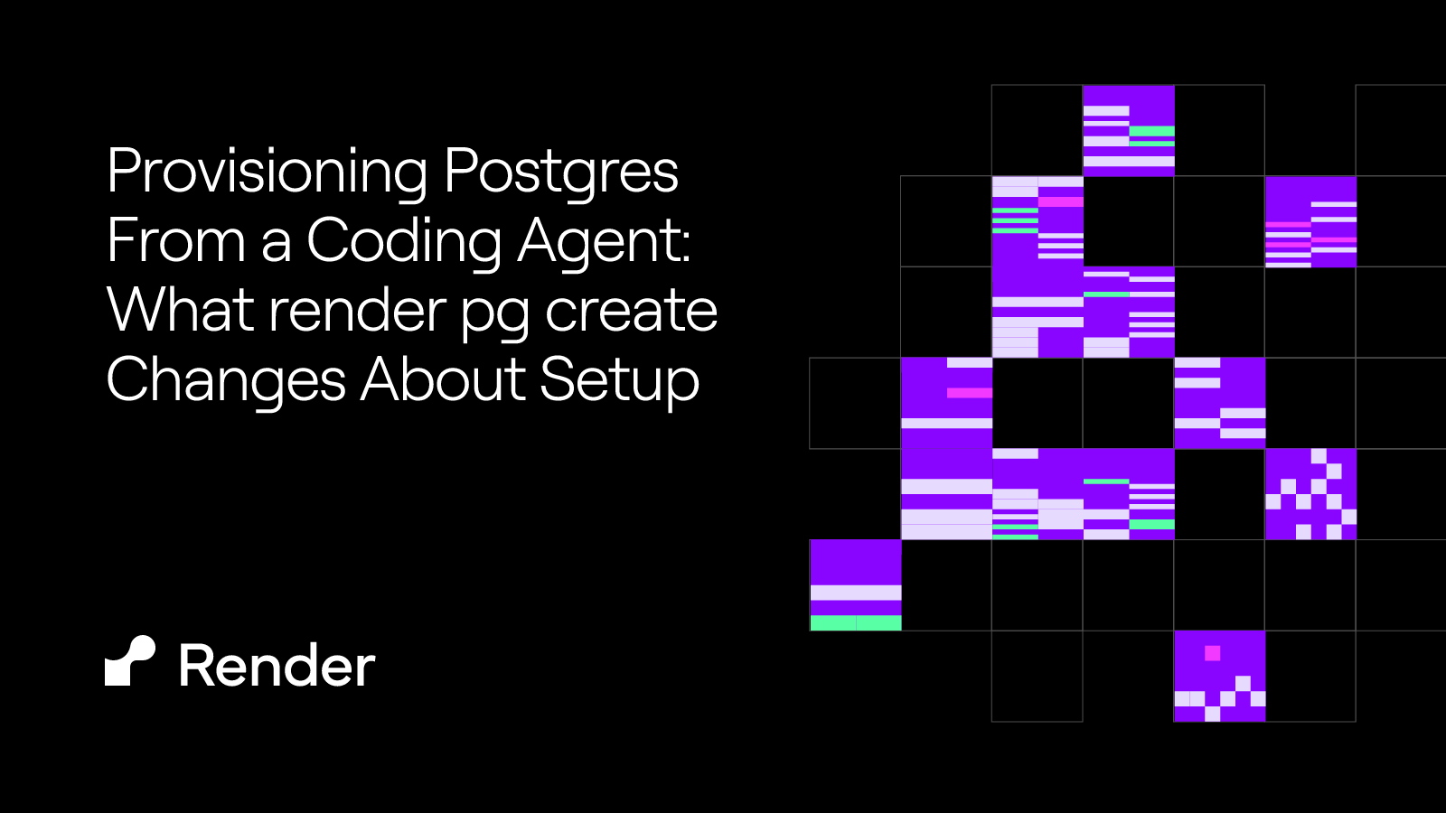 Provisioning Postgres From a Coding Agent: What render pg create Changes About Setup