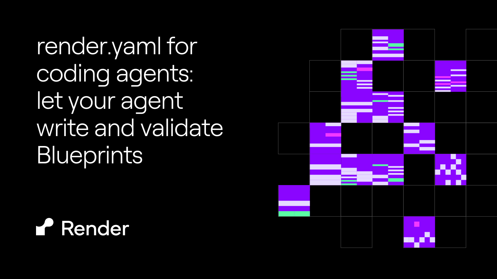 render.yaml for coding agents: let your agent write and validate Blueprints